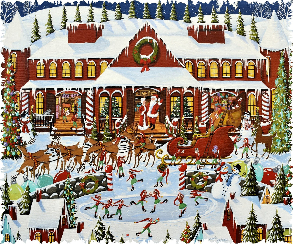 Santa's Workshop - 552 Piece Christmas Wooden Jigsaw Puzzle - Nautilus Puzzles - Wooden Jigsaw Puzzles For Adults