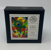 Tropical Feathers - 50 Piece MINI Wooden Jigsaw Puzzle - Nautilus Puzzles - Wooden Jigsaw Puzzles For Adults