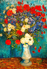 Vase With Summer Flowers (50 Piece Mini Wooden Jigsaw Puzzle) - Nautilus Puzzles - Wooden Jigsaw Puzzles For Adults