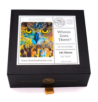 Whooo Goes There? - 141 Piece Wooden Jigsaw Puzzle - Nautilus Puzzles - Wooden Jigsaw Puzzles For Adults