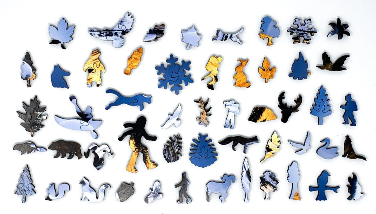 Winter in Yosemite - 240 Piece Wooden Jigsaw Puzzle - Nautilus Puzzles - Wooden Jigsaw Puzzles For Adults