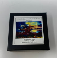 Ye Olde Salem Witch (50 Pieces) Mini Halloween Wooden Jigsaw Puzzle - Nautilus Puzzles - Wooden Jigsaw Puzzles For Adults
